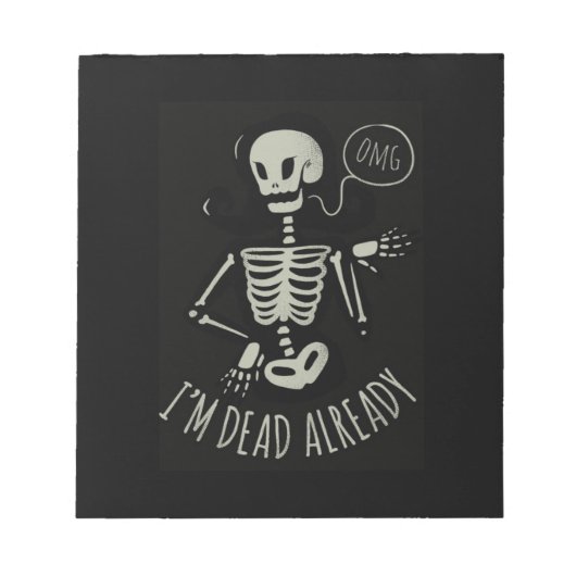 Halloween ik ben al klaar notitieblok (Voorkant)