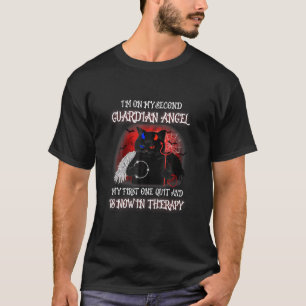 Halloween Ik Ben Bij Mijn Tweede Beschermengel Coo T-shirt
