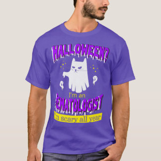 Halloween Ik ben een hematoloog die ik het hele ja T-shirt
