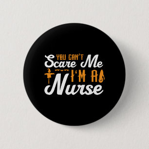 Halloween Ik ben een verpleegster. Ronde Button 5,7 Cm