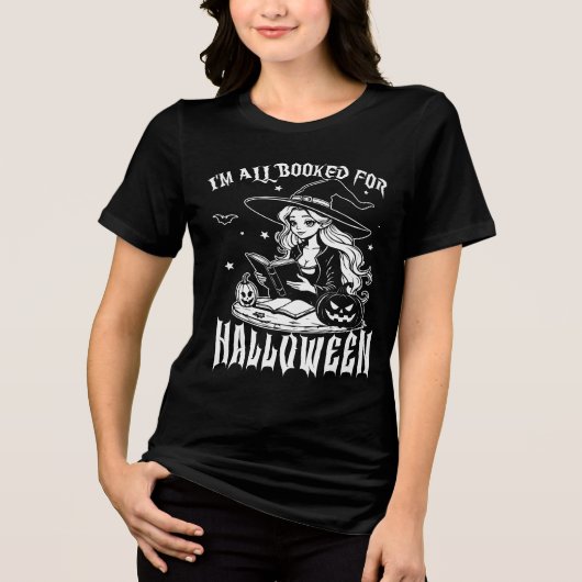 Halloween: Ik ben helemaal klaar voor Halloween Tri-Blend Shirt (Voorkant)