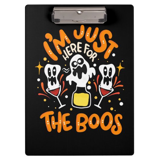 Halloween ik ben hier voor de boeken. klembord (Voorkant)