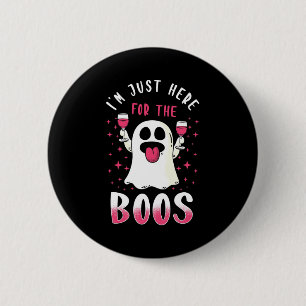 Halloween ik ben hier voor de boeken. ronde button 5,7 cm