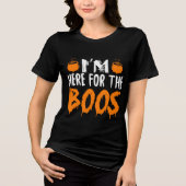 Halloween Ik ben hier voor de Boos Modern Grappig Tri-Blend Shirt (Voorkant)