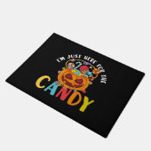 Halloween Ik ben hier voor het Snoep Deurmat (Schuin)