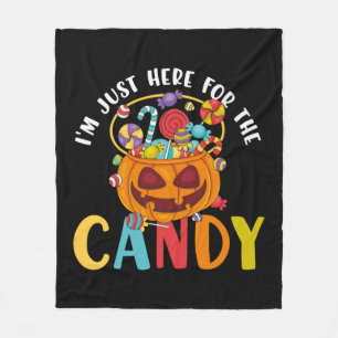 Halloween Ik ben hier voor het Snoep Fleece Deken