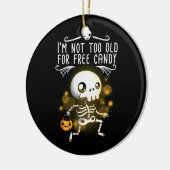 Halloween ik ben niet te oud keramisch ornament (Links)