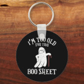  Halloween Ik ben te oud voor dit boek Sleutelhanger (Voorkant)