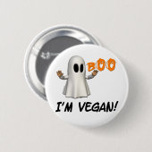 Halloween Ik ben Vegan Ronde Button 5,7 Cm (Voorkant /achterkant)