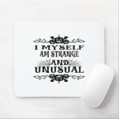 Halloween Ik ben zelf vreemde en ongewone Mannen v Muismat (Met muis)