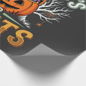 Halloween Ik Doe Trucs voor Snoep Pompoen Cadeaupapier (Hoek)