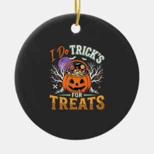 Halloween Ik Doe Trucs voor Snoep Pompoen Keramisch Ornament