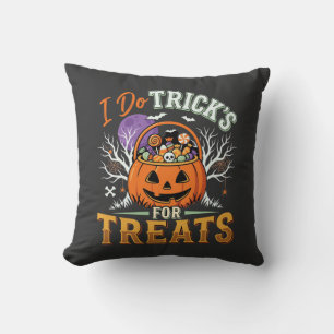 Halloween Ik Doe Trucs voor Snoepjes Pompoen Kussen