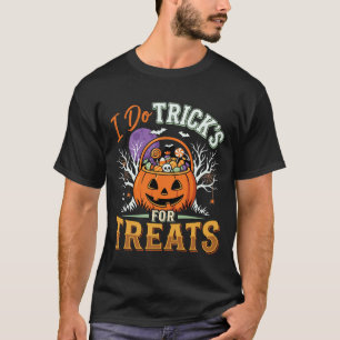 Halloween Ik Doe Trucs voor Snoepjes Pompoen T-shirt