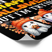 Halloween Ik heb autisme Happy Halloween Ik probee Poster (Hoek)