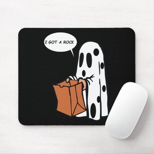 Halloween ik heb een Rock Ghost Muismat (Met muis)