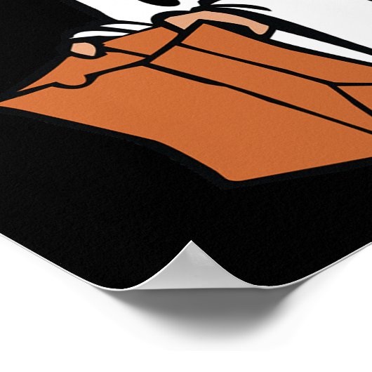 Halloween ik heb een Rock Ghost Poster (Hoek)