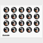 Halloween ik heb een Rock Ghost Ronde Sticker (Vel)
