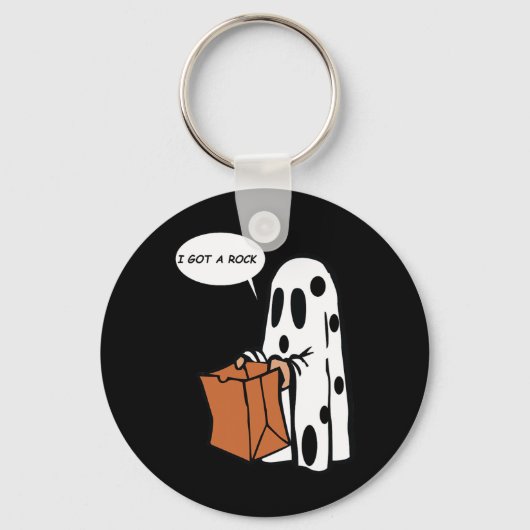 Halloween ik heb een Rock Ghost Sleutelhanger (Voorkant)