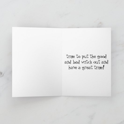 ***HALLOWEEN**** IK KAN EEN KLEINE WITCH ZIJN!!! KAART (Binnen)