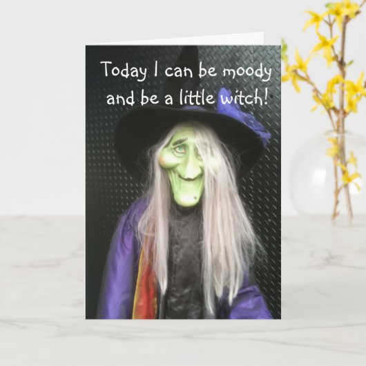 ***HALLOWEEN**** IK KAN EEN KLEINE WITCH ZIJN!!! KAART (Gele Bloem)
