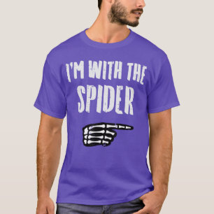 Halloween Ik met Spider Grappige Match Costume Her T-shirt