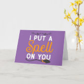 Halloween - Ik spreek je Kaart (Gele Bloem)