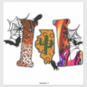 Halloween Illinois Sticker (Vel)