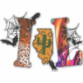 Halloween Illinois Sticker (Voorkant)