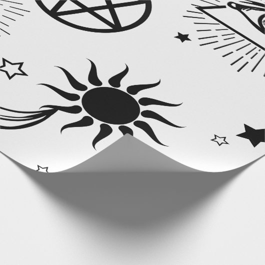 halloween illuminati oog cadeaupapier (Hoek)