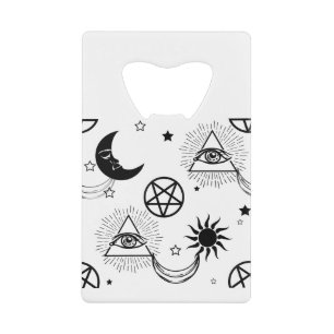 halloween illuminati oog creditkaart flessenopener