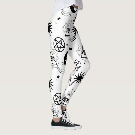 halloween illuminati oog leggings (Rechts)
