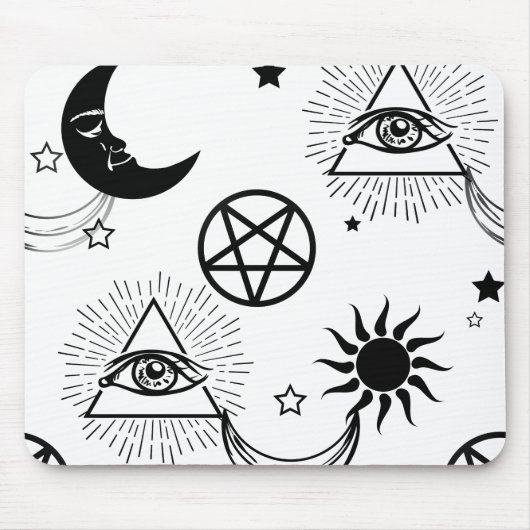 halloween illuminati oog muismat (Voorkant)