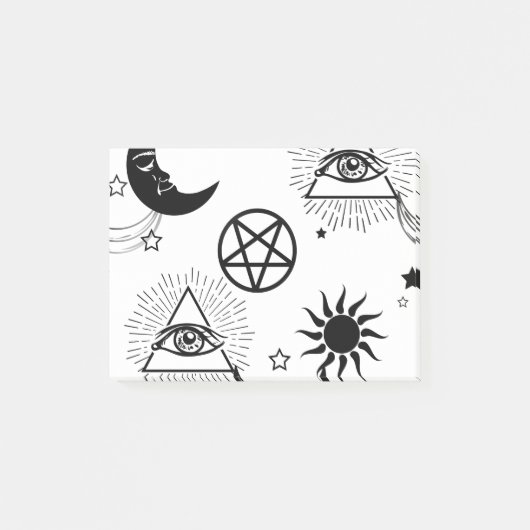 halloween illuminati oog post-it® notes (Voorkant)