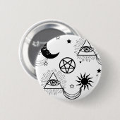 halloween illuminati oog ronde button 5,7 cm (Voorkant /achterkant)
