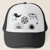 halloween illuminati oog trucker pet (Voorkant)