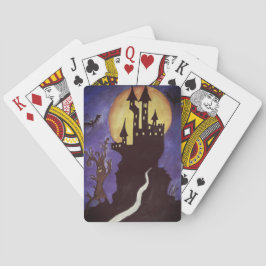 Halloween Illustartion slaat klassieke speelkaarte Pokerkaarten