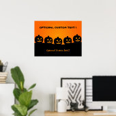 Halloween Illustratie aangepast poster (Thuiskantoor)