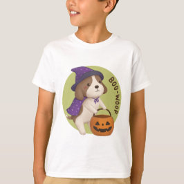 Halloween Illustratie: Boo-Woof (Beagle) T-shirt