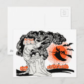  Halloween Illustratie Briefkaart (Voorkant / Achterkant)