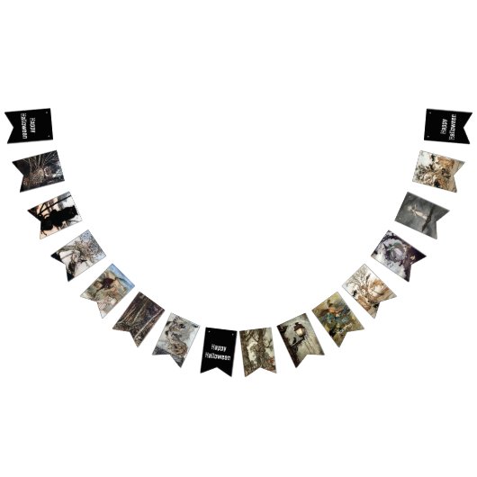 Halloween Illustratie Bunting Banner (Alle)