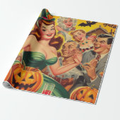  Halloween Illustratie Cadeaupapier (Uitgerold)