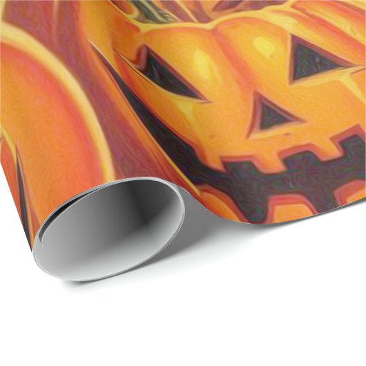 Halloween Illustratie Cadeaupapier (Rol Hoek)