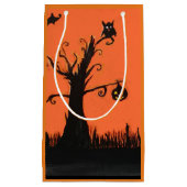 Halloween Illustratie Custom Gift Bag Klein Cadeauzakje (Voorkant)