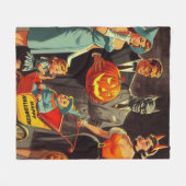 Halloween Illustratie Fleece Deken (Voorkant (Horizontaal))
