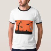 Halloween Illustratie Mannen T-shirt (Voorkant)