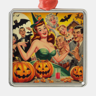  Halloween Illustratie Metalen Ornament