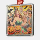  Halloween Illustratie Metalen Ornament (Links)