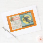  HALLOWEEN ILLUSTRATIE RECHTHOEK STICKER (Envelop)