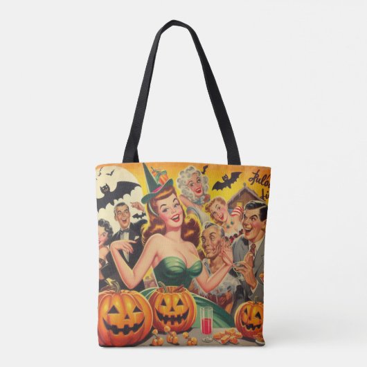  Halloween Illustratie Tote Bag (Achterkant)